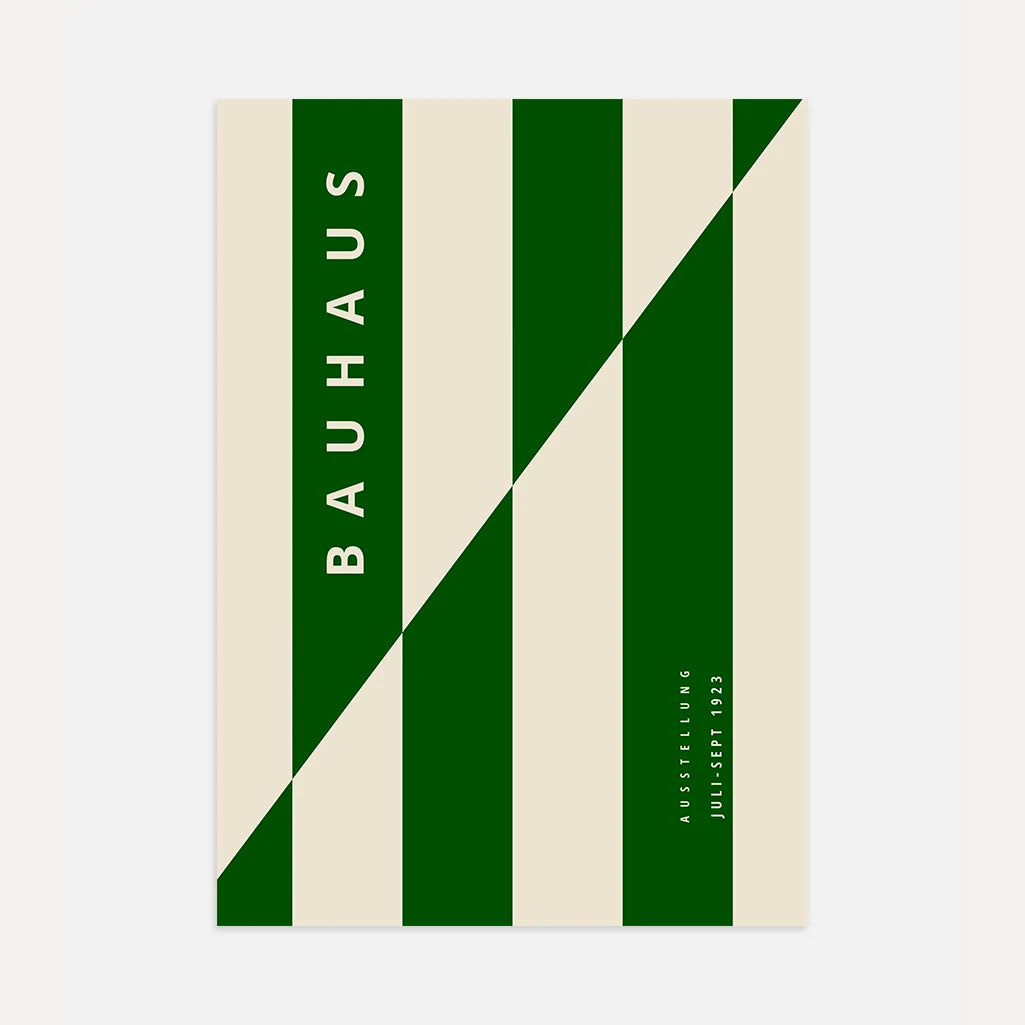 Bauhaus Zieleń Struktura Plakat