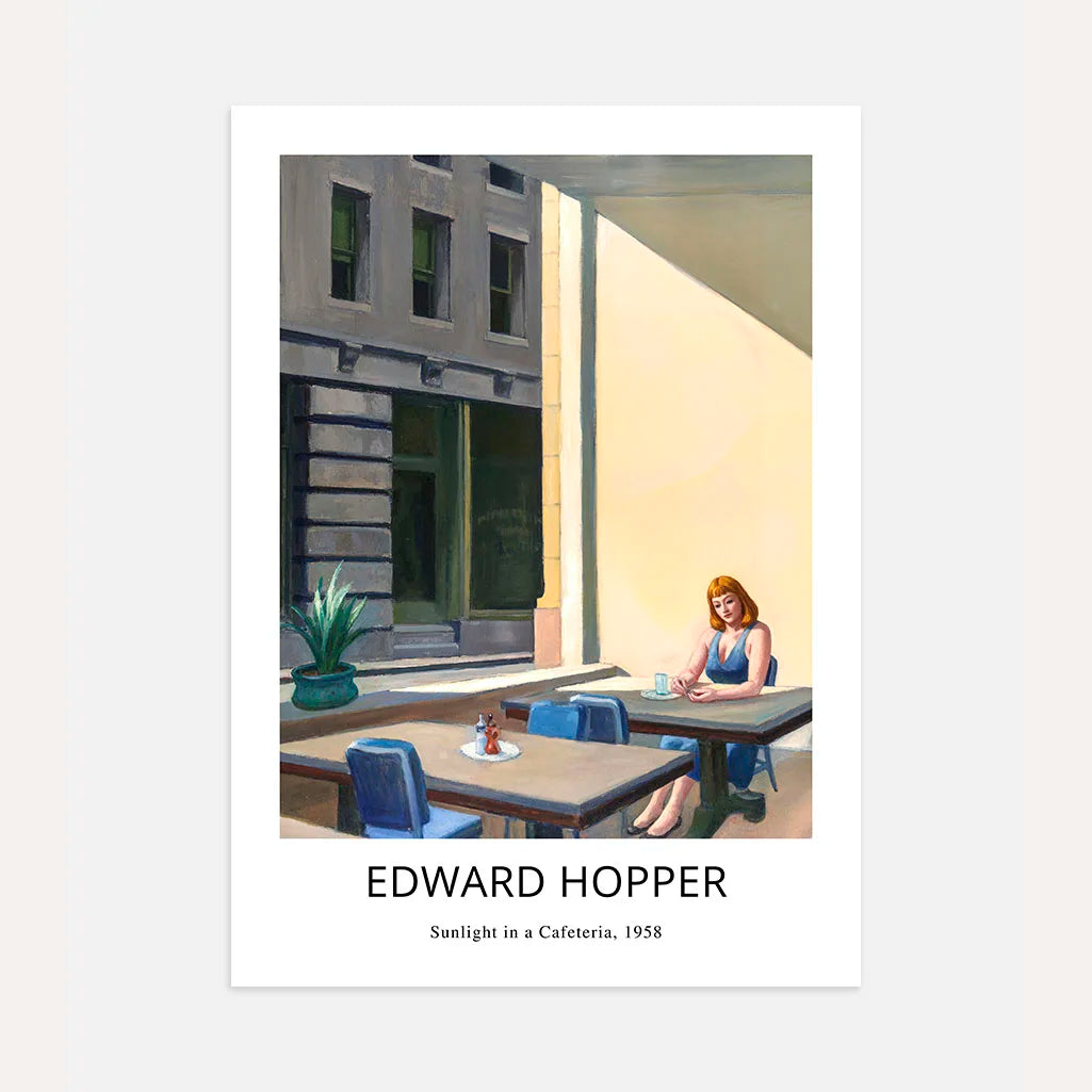 Plakat Edward Hopper – Światło słoneczne w kafeterii