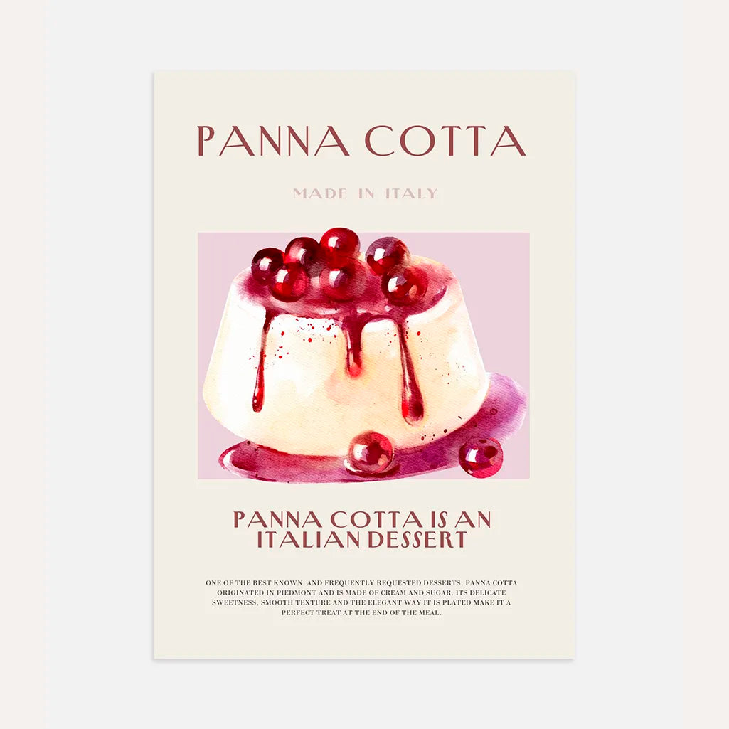 Plakat Panna Cotta