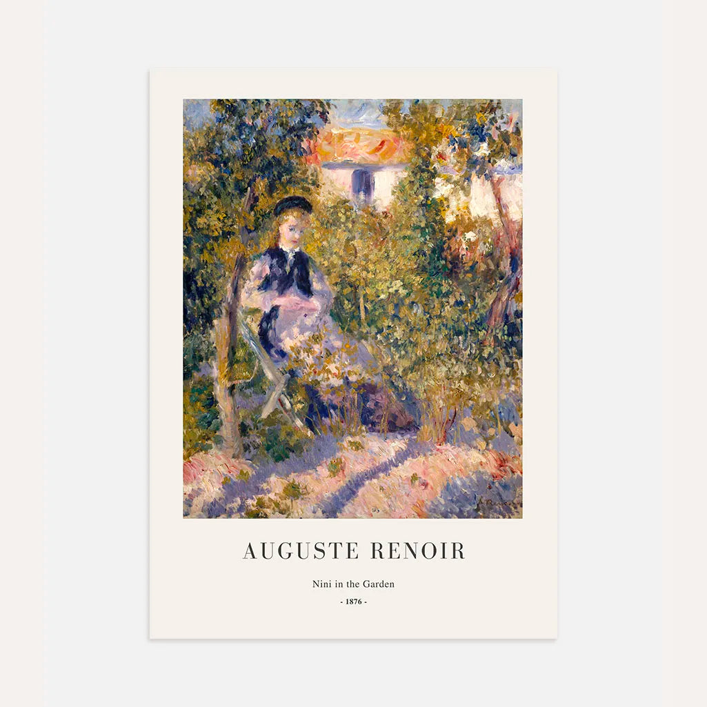 Auguste Renoir – Nini w ogrodzie Plakat