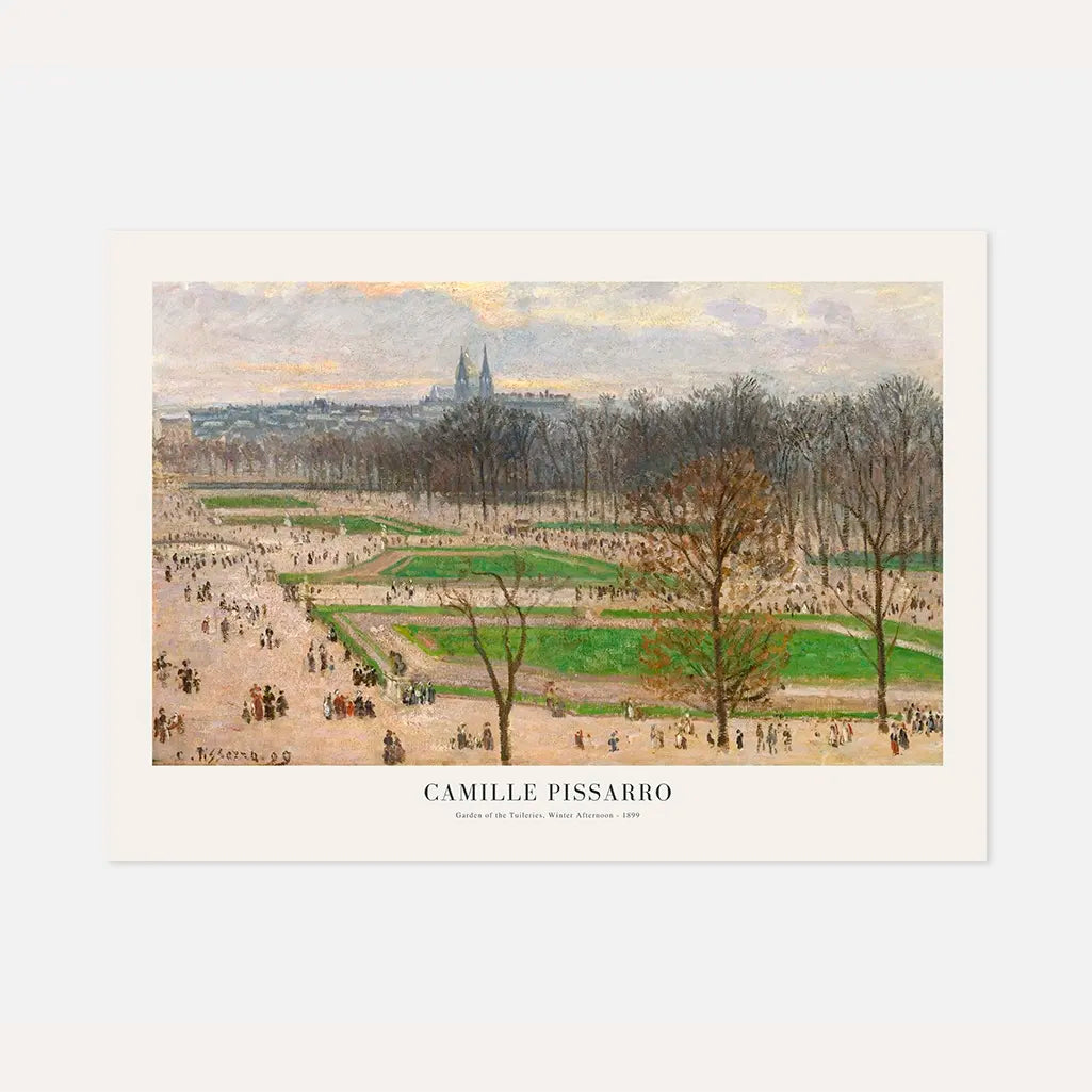 Camille Pissarro Plakat – Ogród Tuileries, zimowe popołudnie (1899)