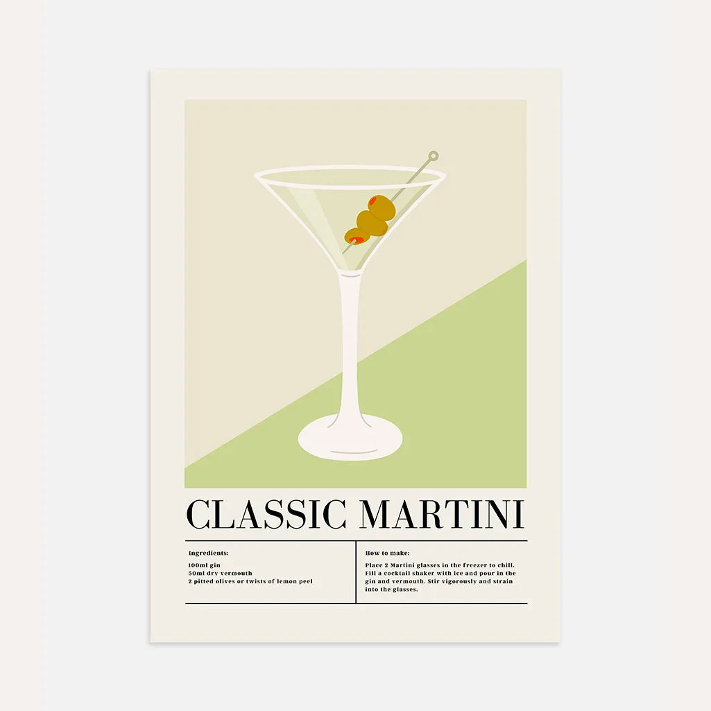 Plakat Klasyczny Martini