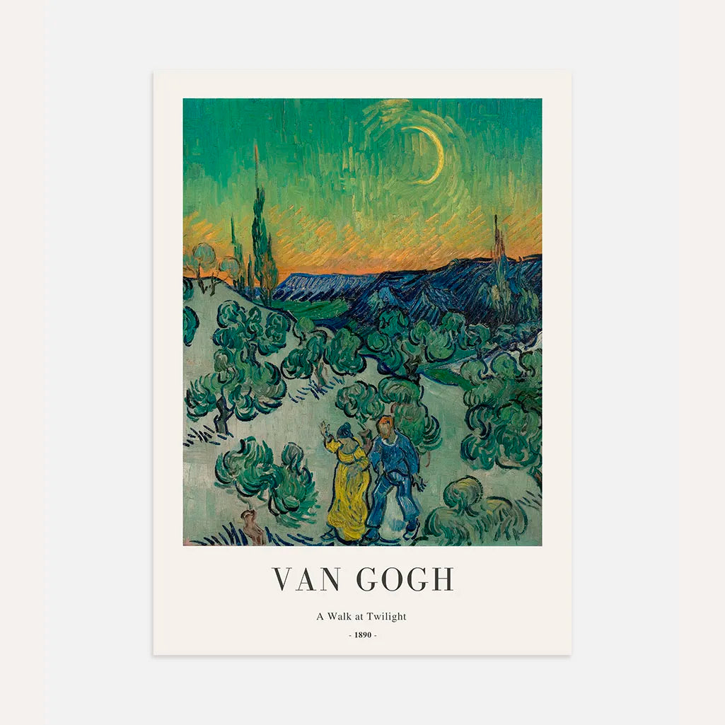 Plakat Vincent van Gogh – Spacer o zmierzchu