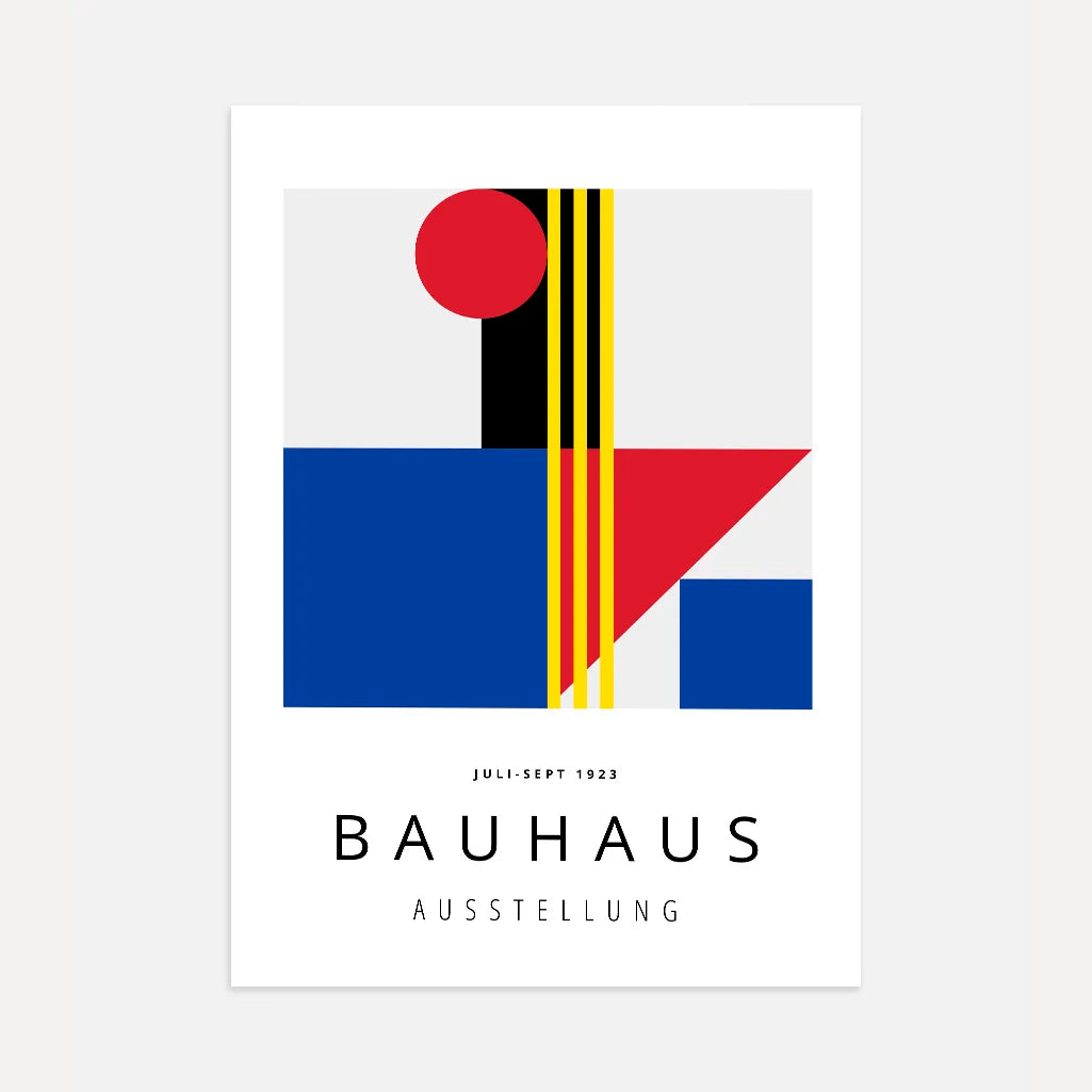 Bauhaus Kontrast Kolorów Plakat