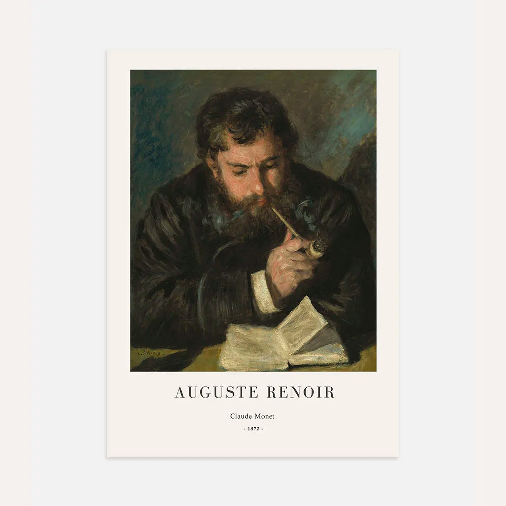 Auguste Renoir – Portret Claude’a Moneta Plakat, 1872