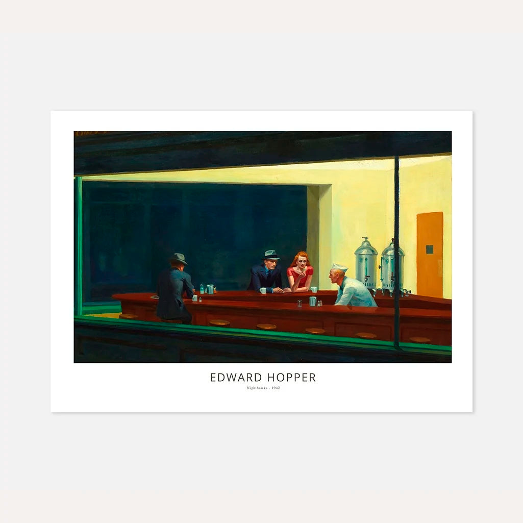 Plakat Edwarda Hoppera – Nighthawks, 1942