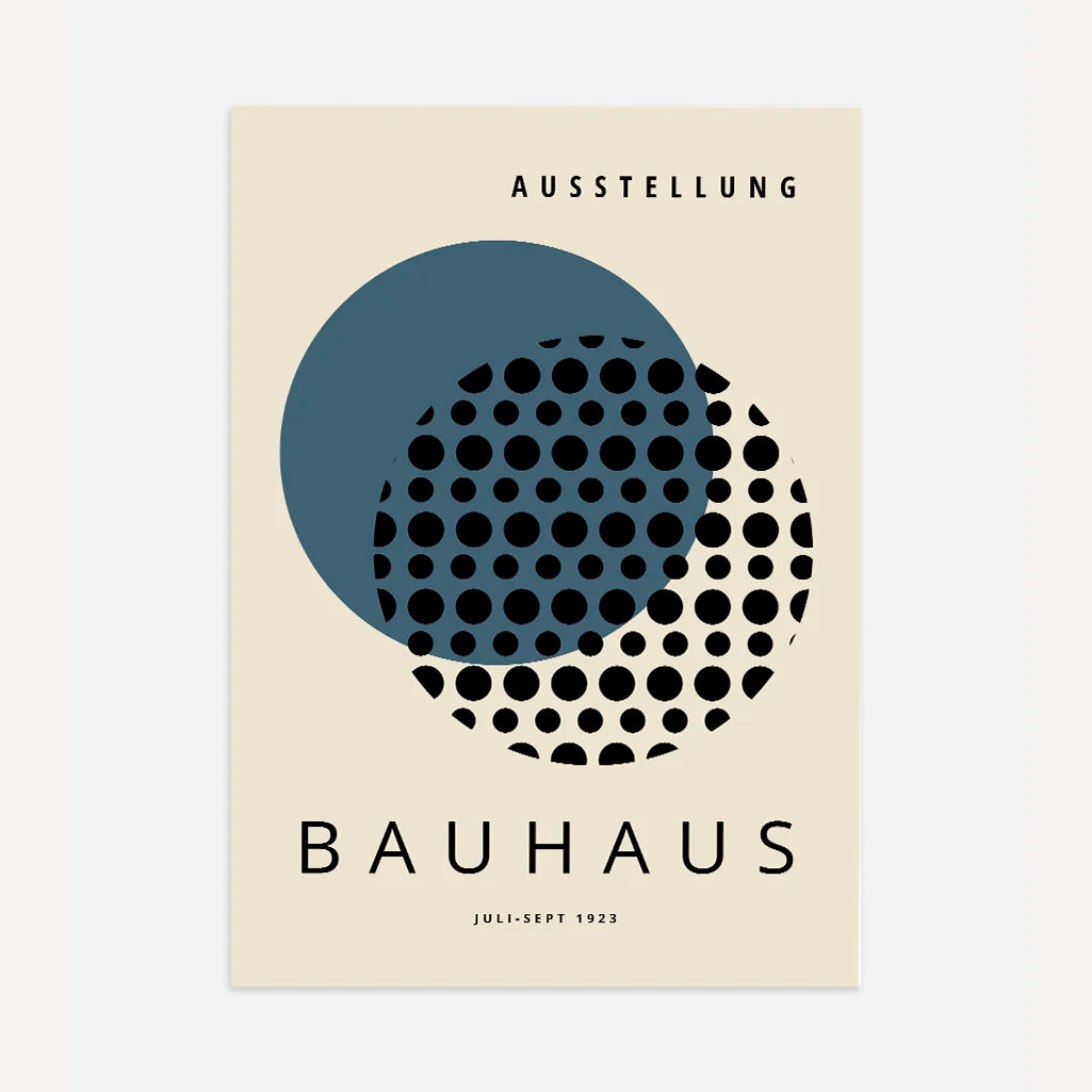 Bauhaus Granat Spokój Plakat