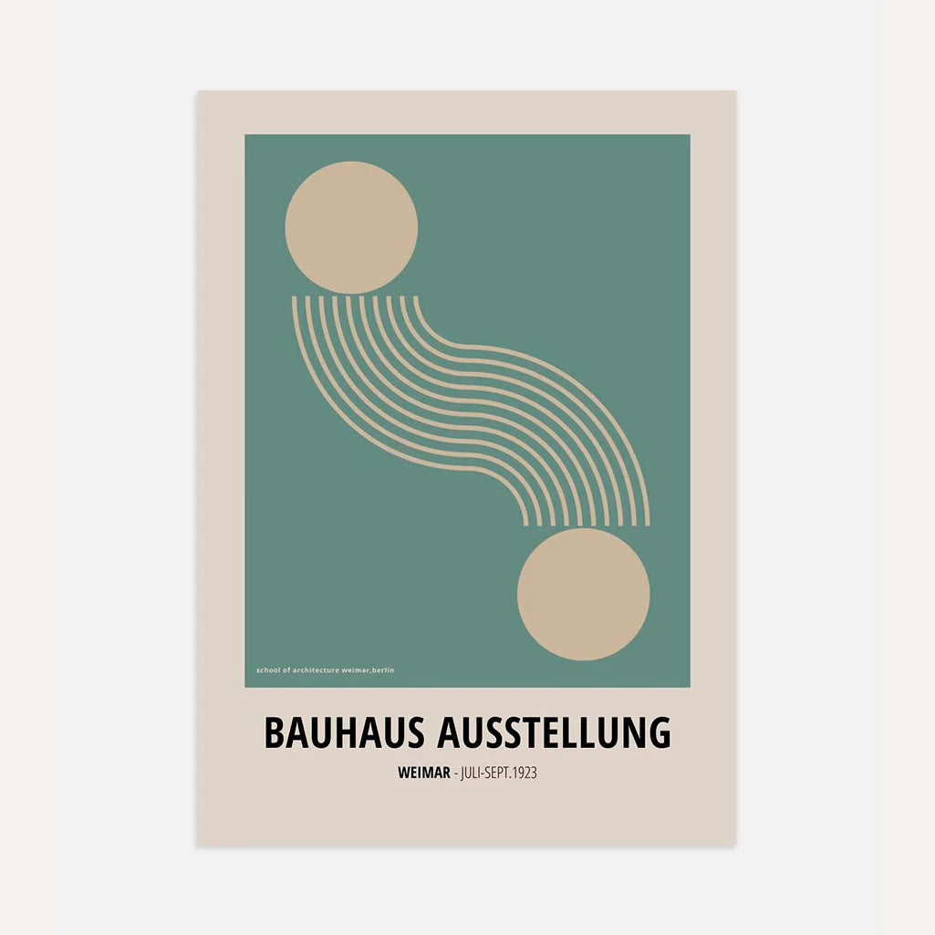 Bauhaus Geometryczny Ruch Plakat