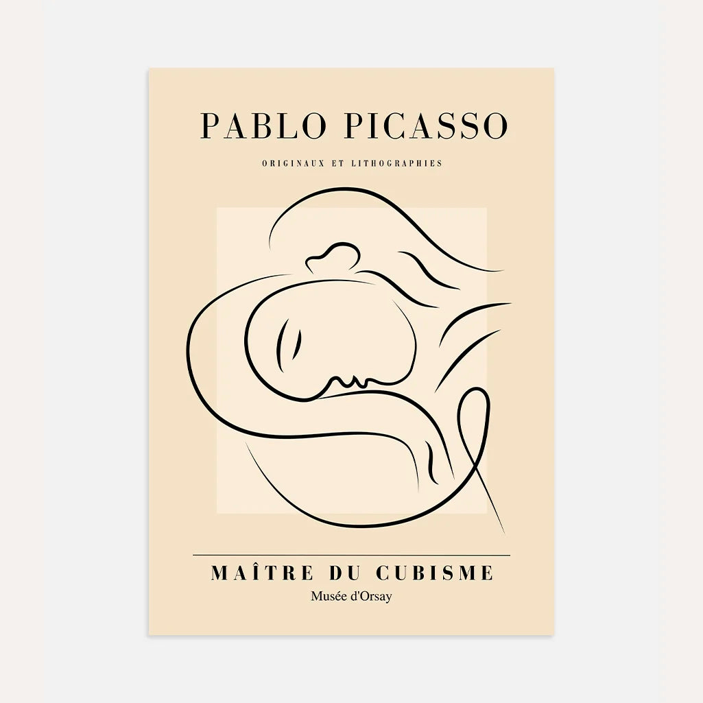 Plakat inspirowany twórczością Pablo Picasso – Miłość matki