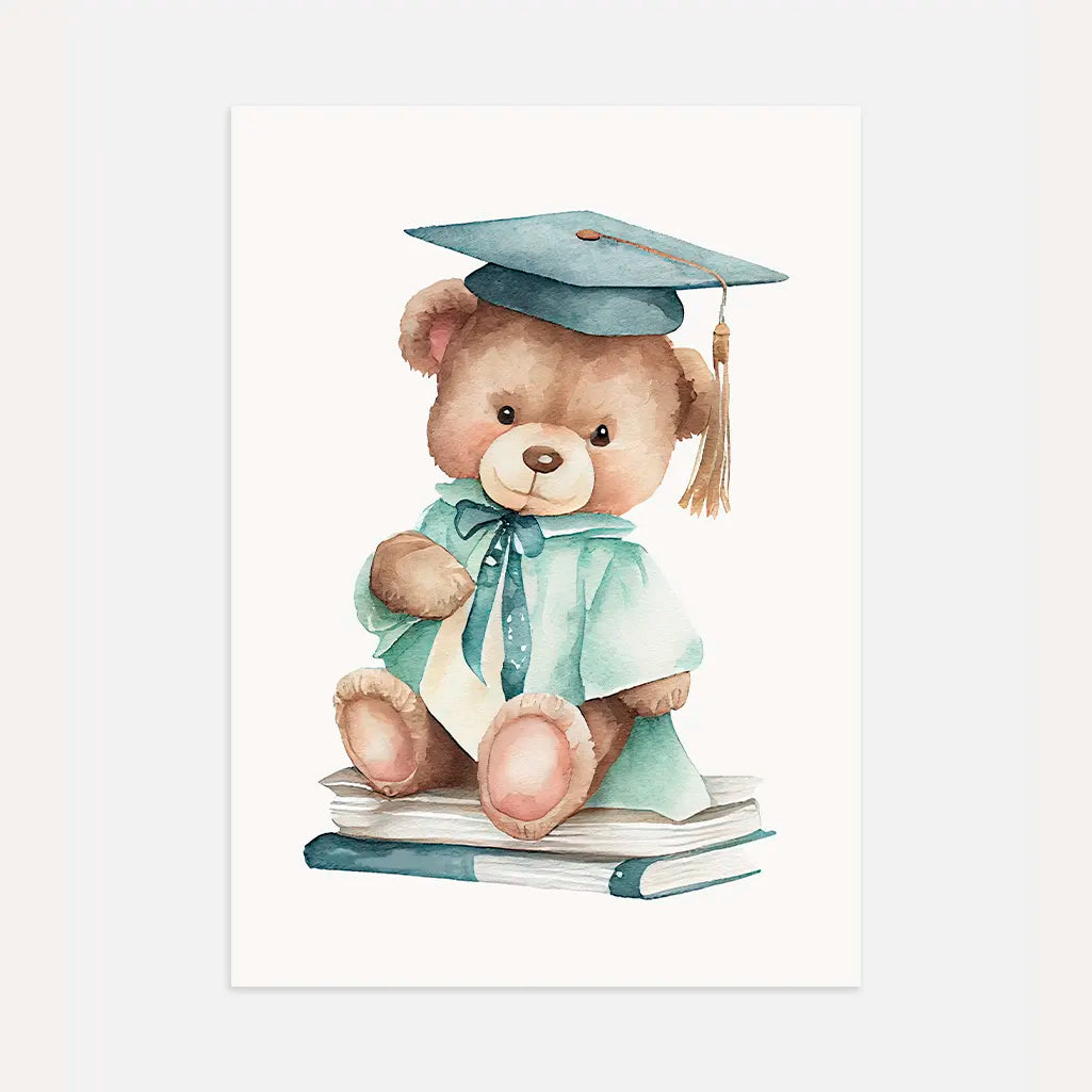 Graduation Bear Poster