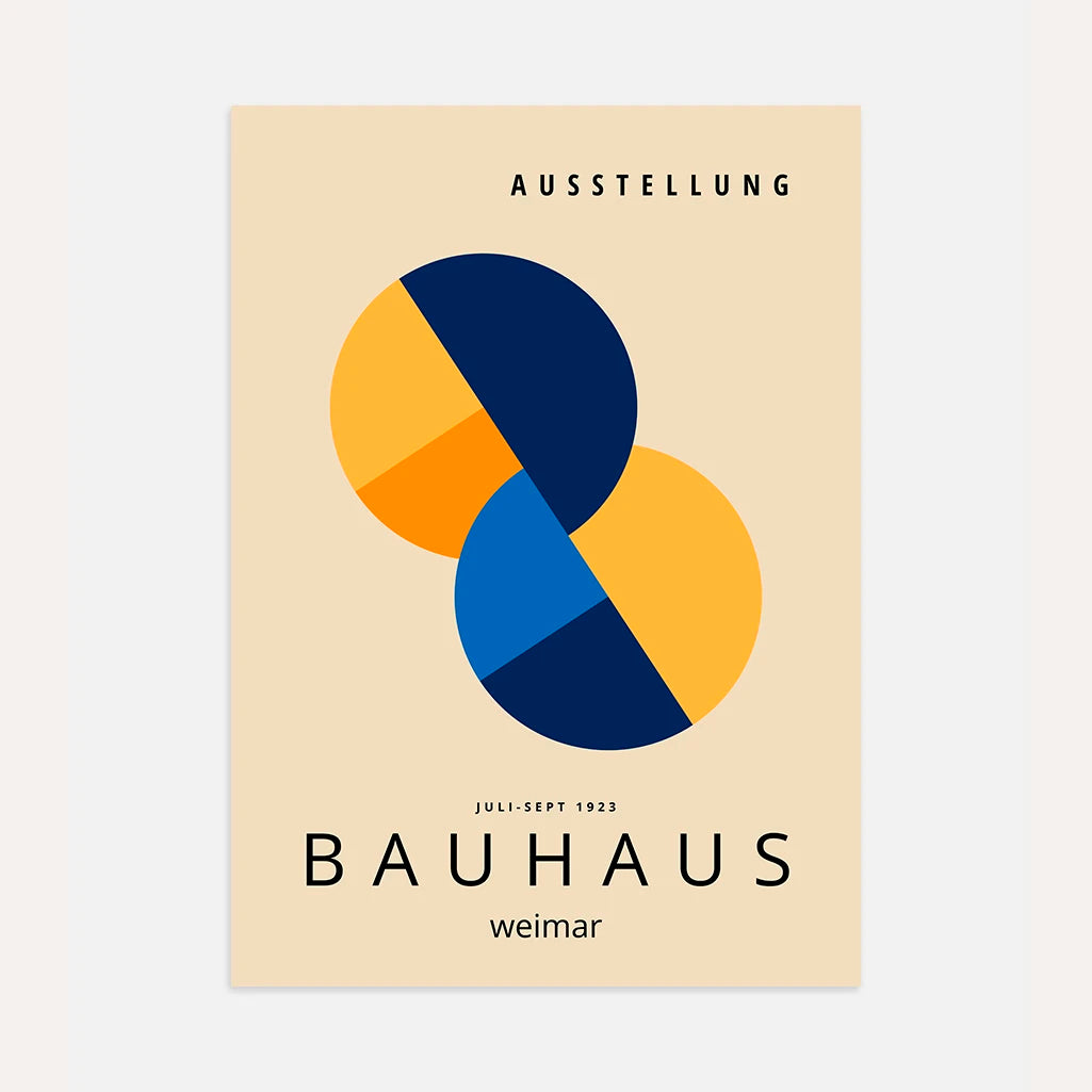 Bauhaus Nakładające Się Formy Plakat
