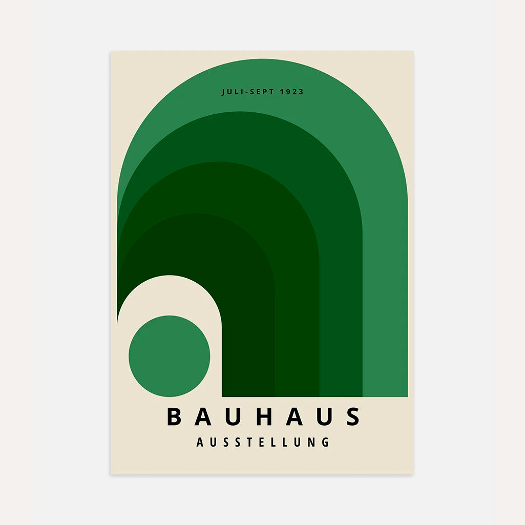 Plakat Bauhaus Zielona Tęcza