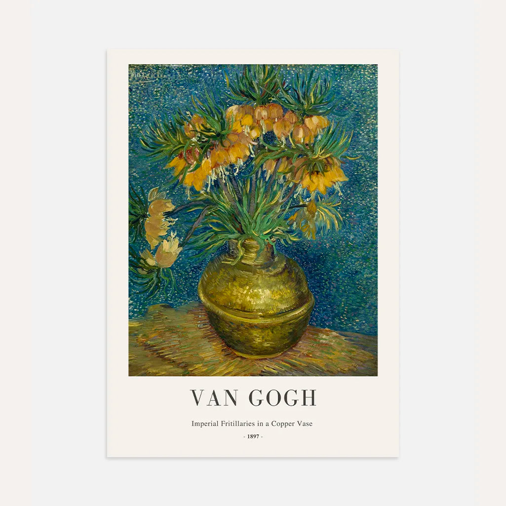Plakat Vincent van Gogh – Korony cesarskie w miedzianym wazonie
