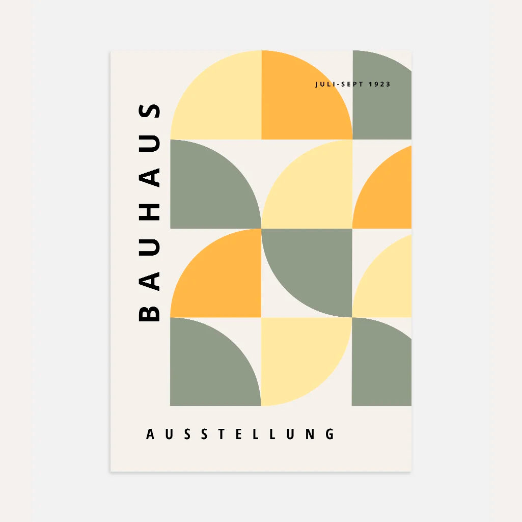 Bauhaus Pastelowa Równowaga Plakat
