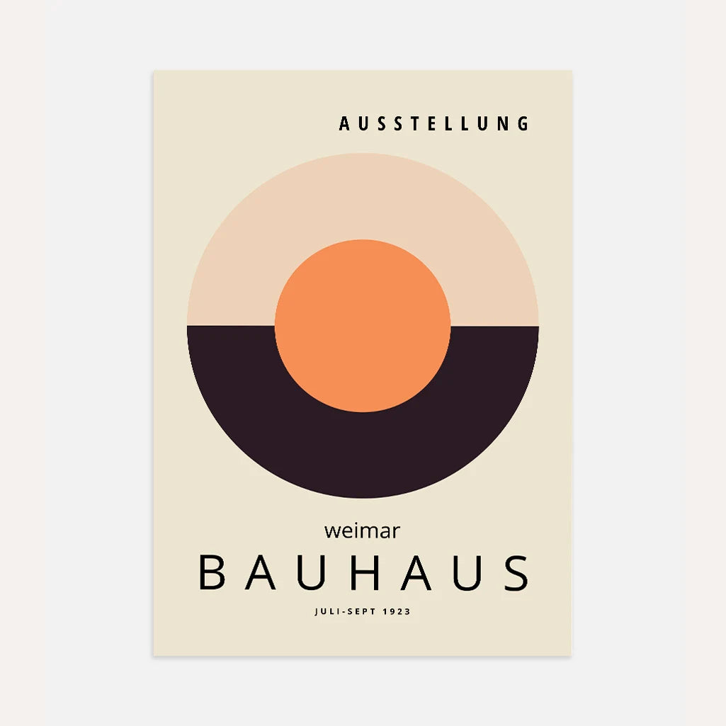 Bauhaus Okrągła Harmonia Plakat