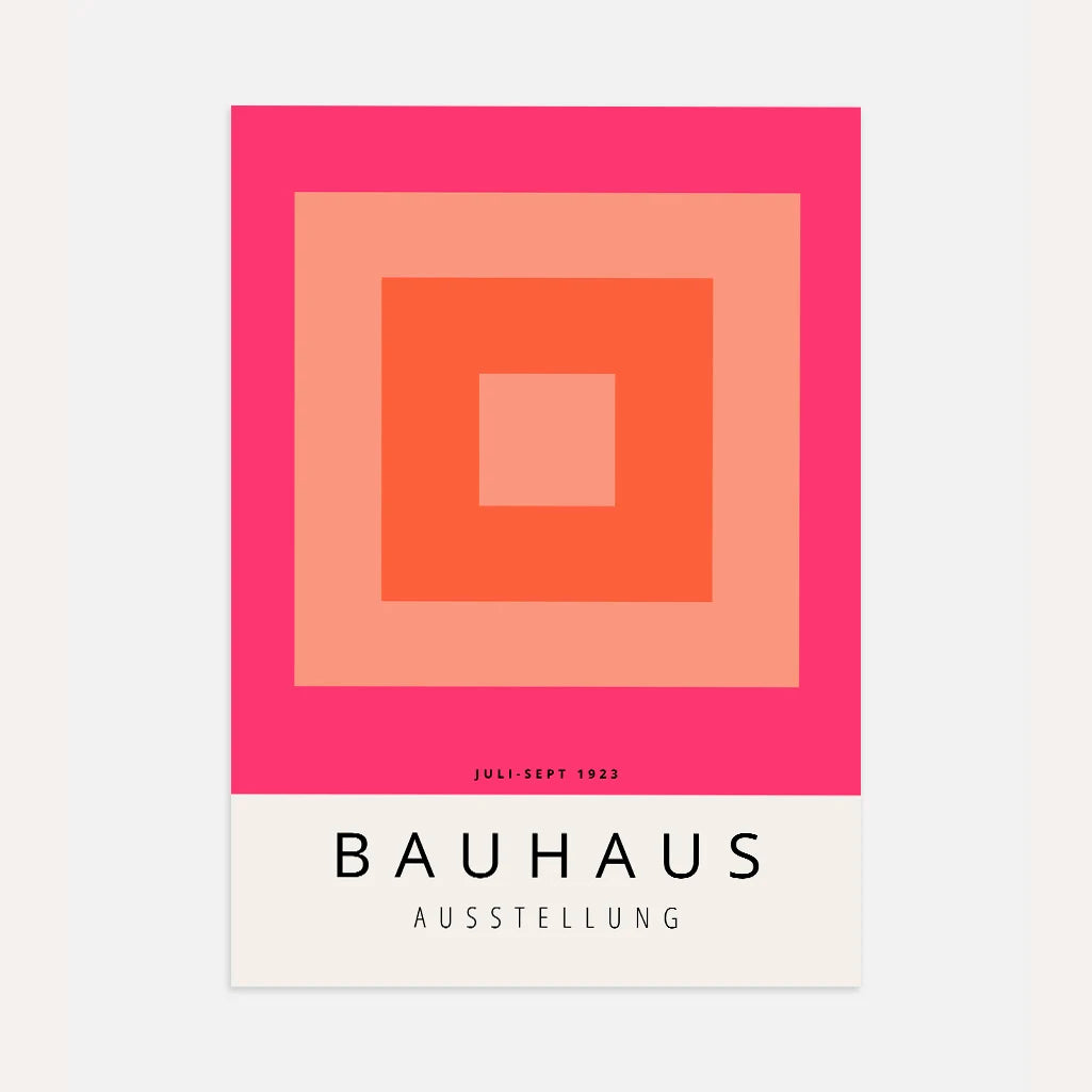 Bauhaus Pomarańcz Plakat
