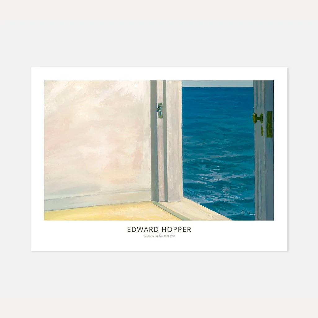 Plakat Edward Hopper – Pokoje nad morzem