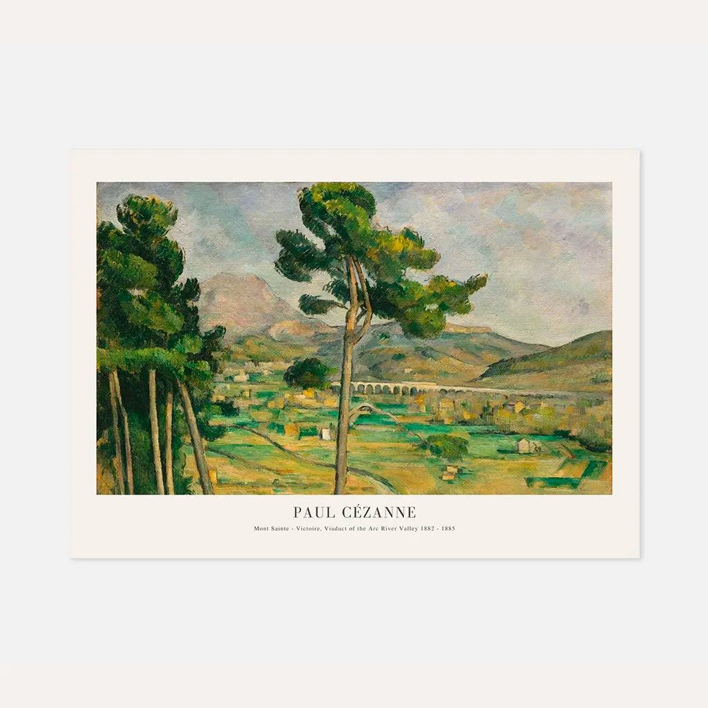 Paul Cézanne – Mont Sainte-Victoire, wiadukt w dolinie rzeki Arc Plakat