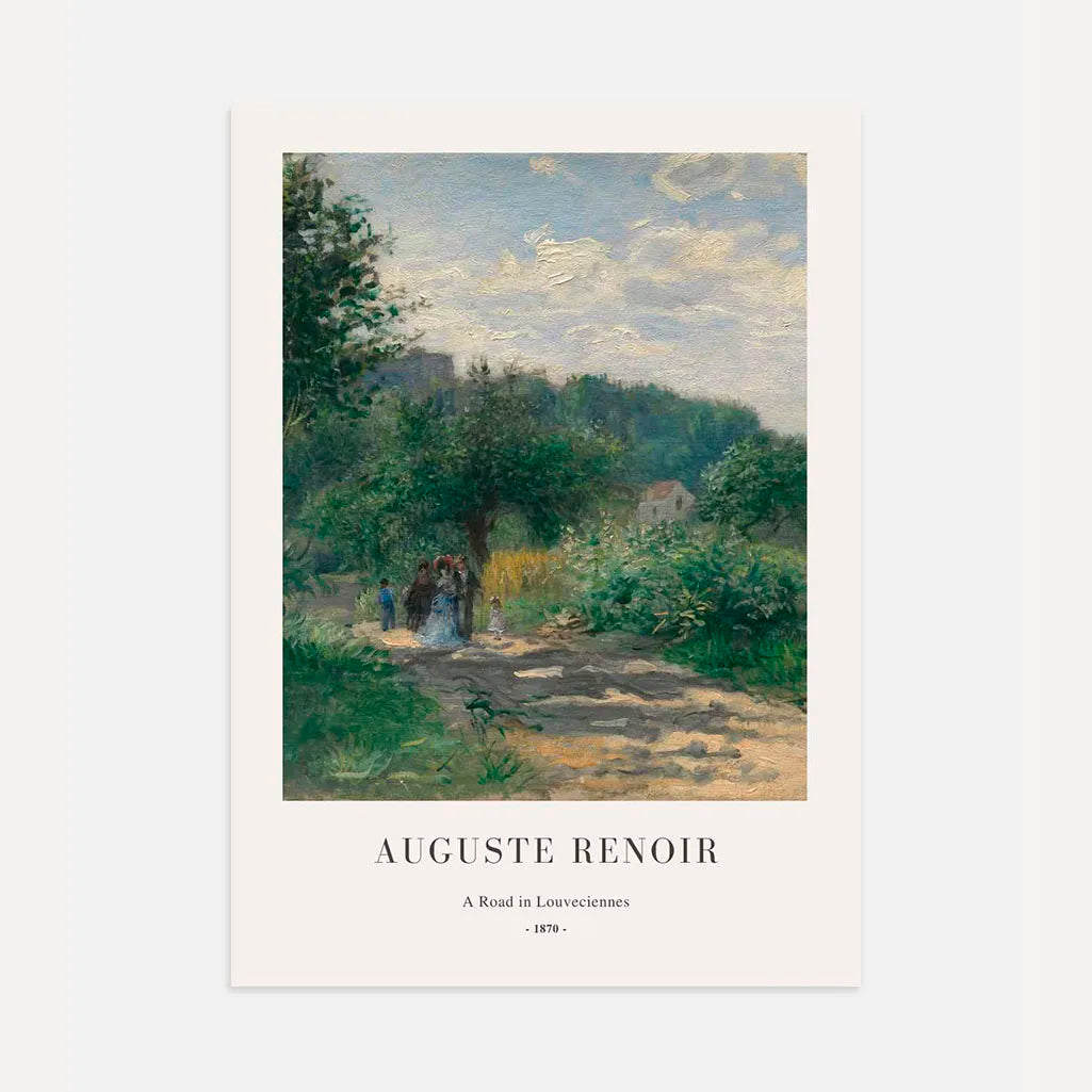 Auguste Renoir – Droga w Louveciennes Plakat