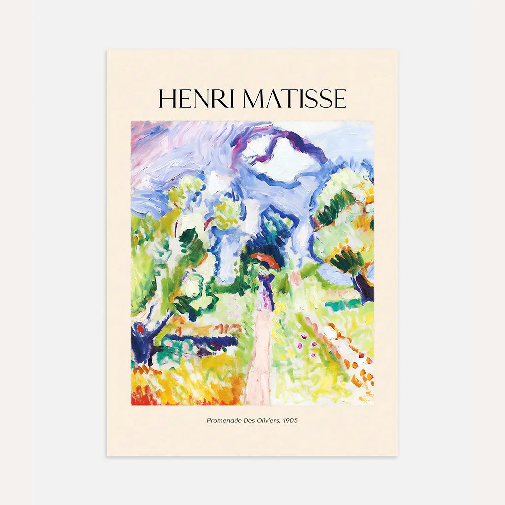 Henri Matisse Plakat – Spacer wśród oliwek, 1905