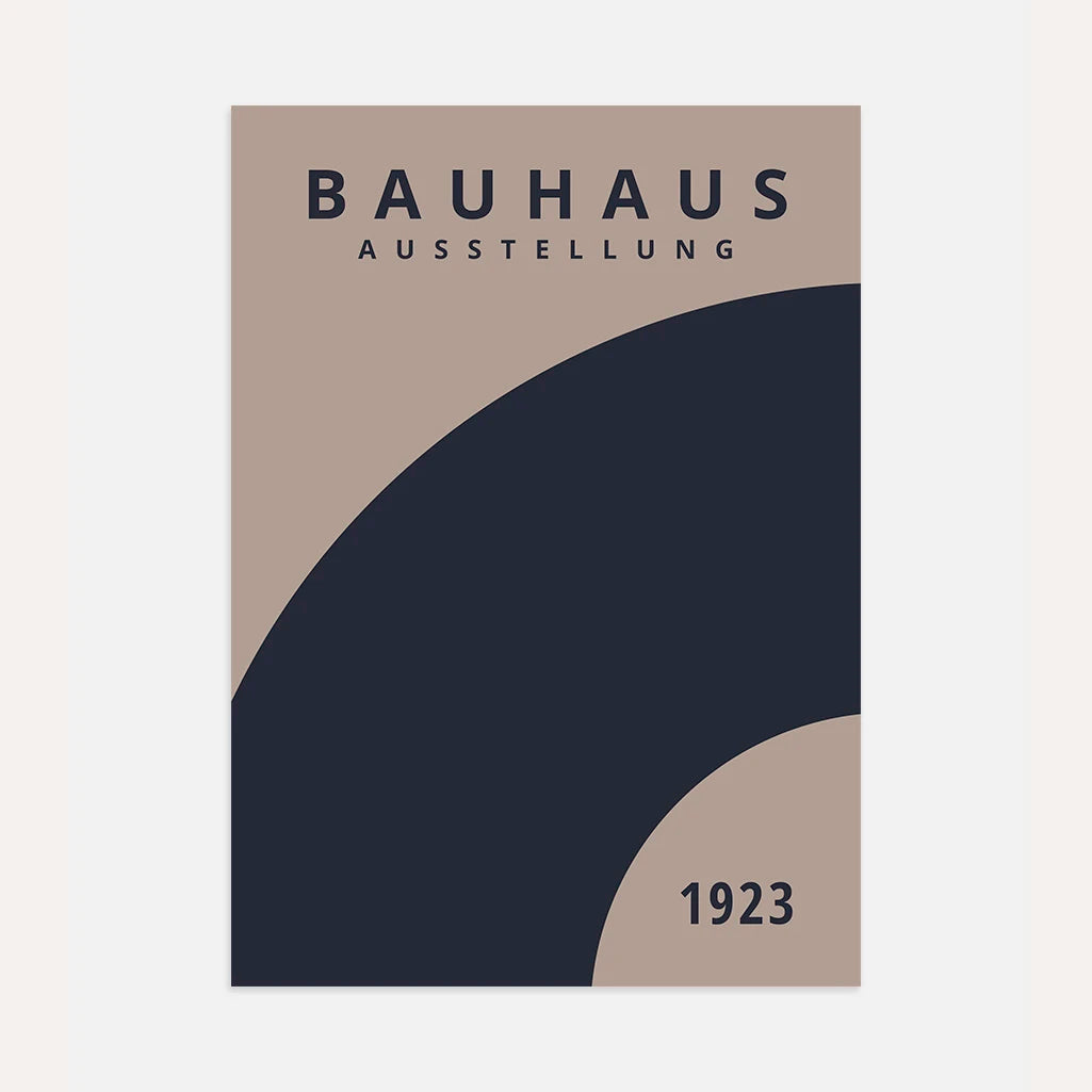 Plakat Bauhaus Niebieska Rotacja