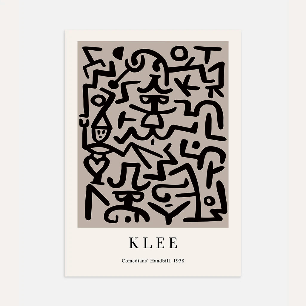 Paul Klee Plakat – Ulotka komediantów, 1938