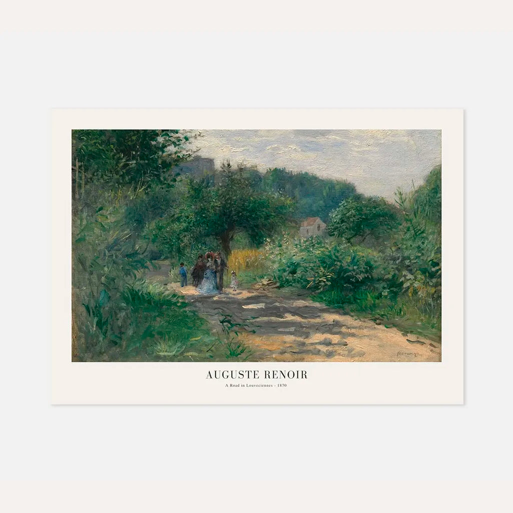 Auguste Renoir – Droga w Louveciennes Plakat