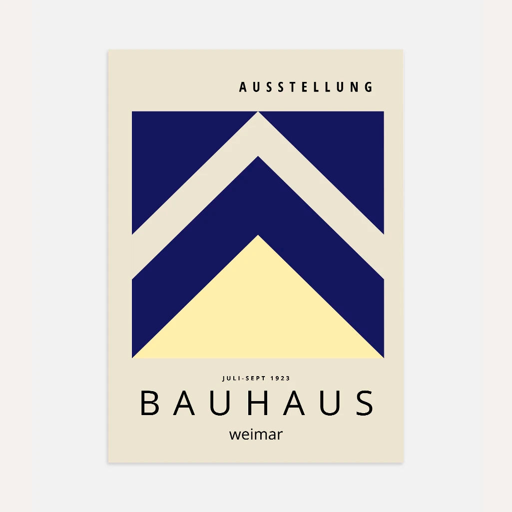 Bauhaus Weimar Geometryczne Strzałki Plakat