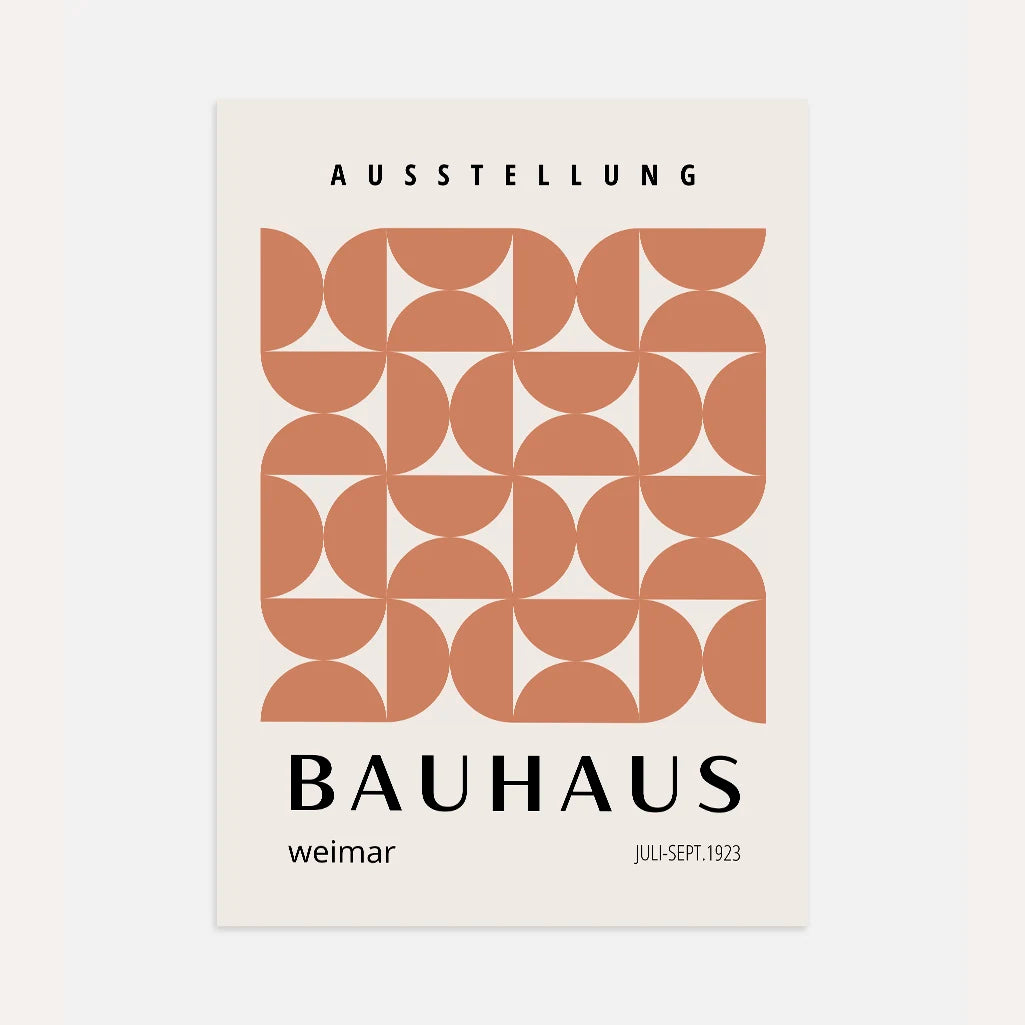 Bauhaus Ceglany Rytm Plakat