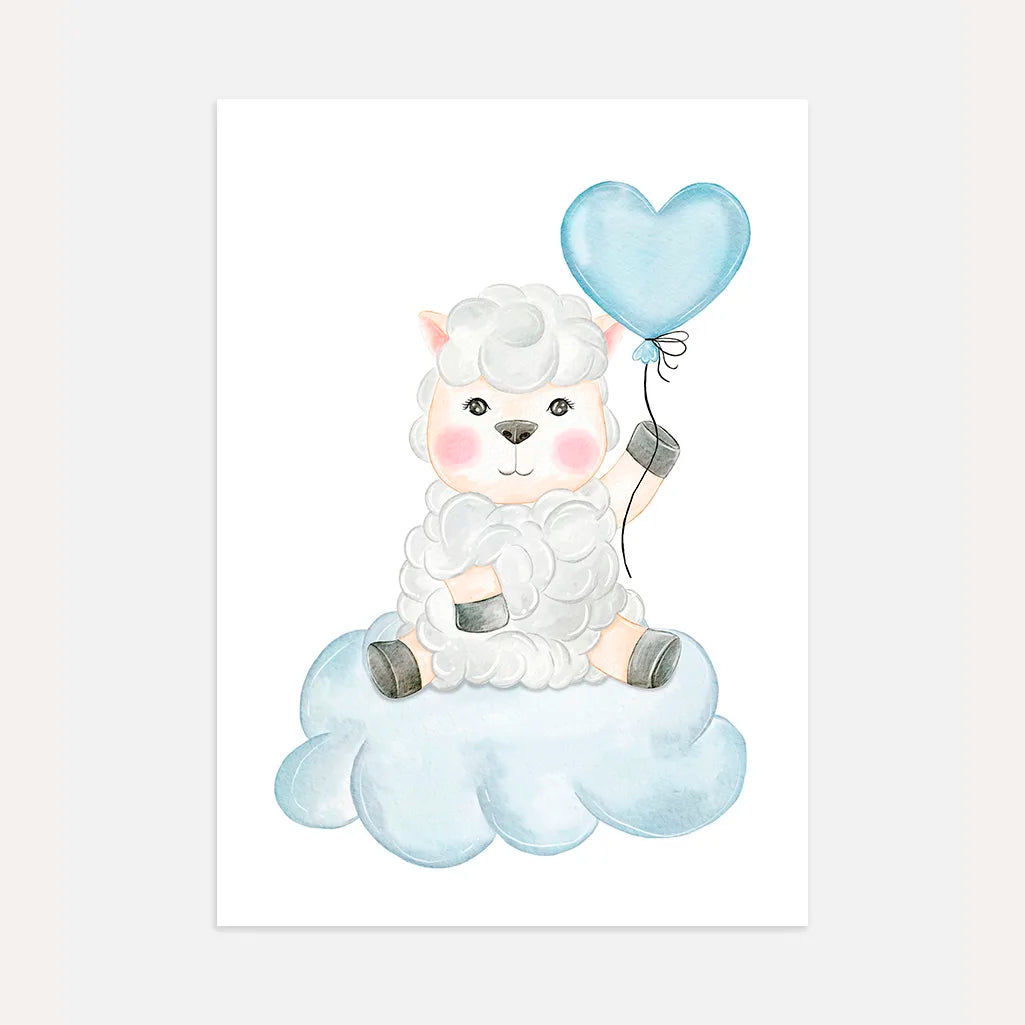 Lamb On A Cloud Poster