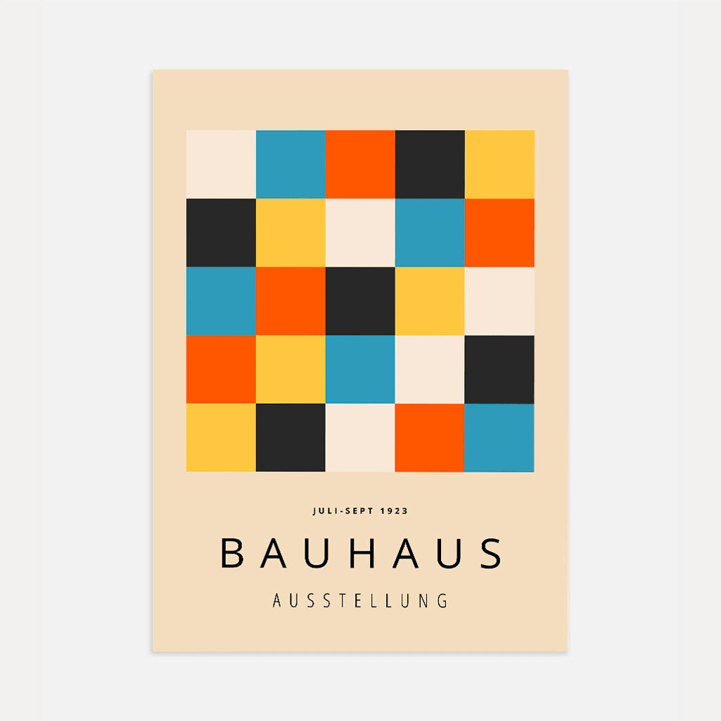 Bauhaus Bloki Koloru Plakat