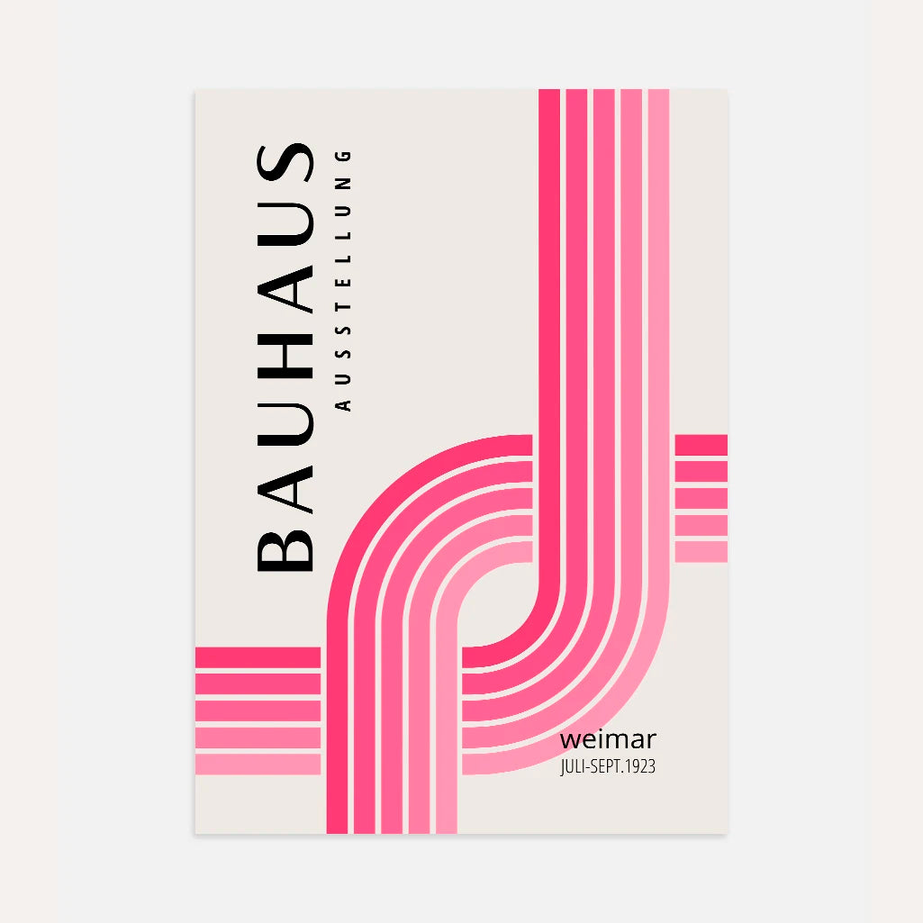 Bauhaus Przecinające Się Linie Plakat