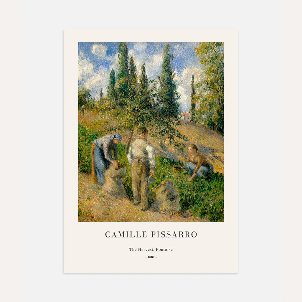 Camille Pissarro Plakat – Żniwa, Pontoise (1881) | Plakat Portretowy