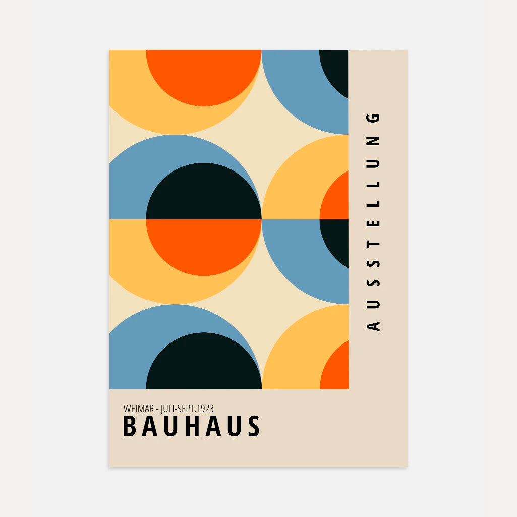 Bauhaus Retro Kolory Plakat