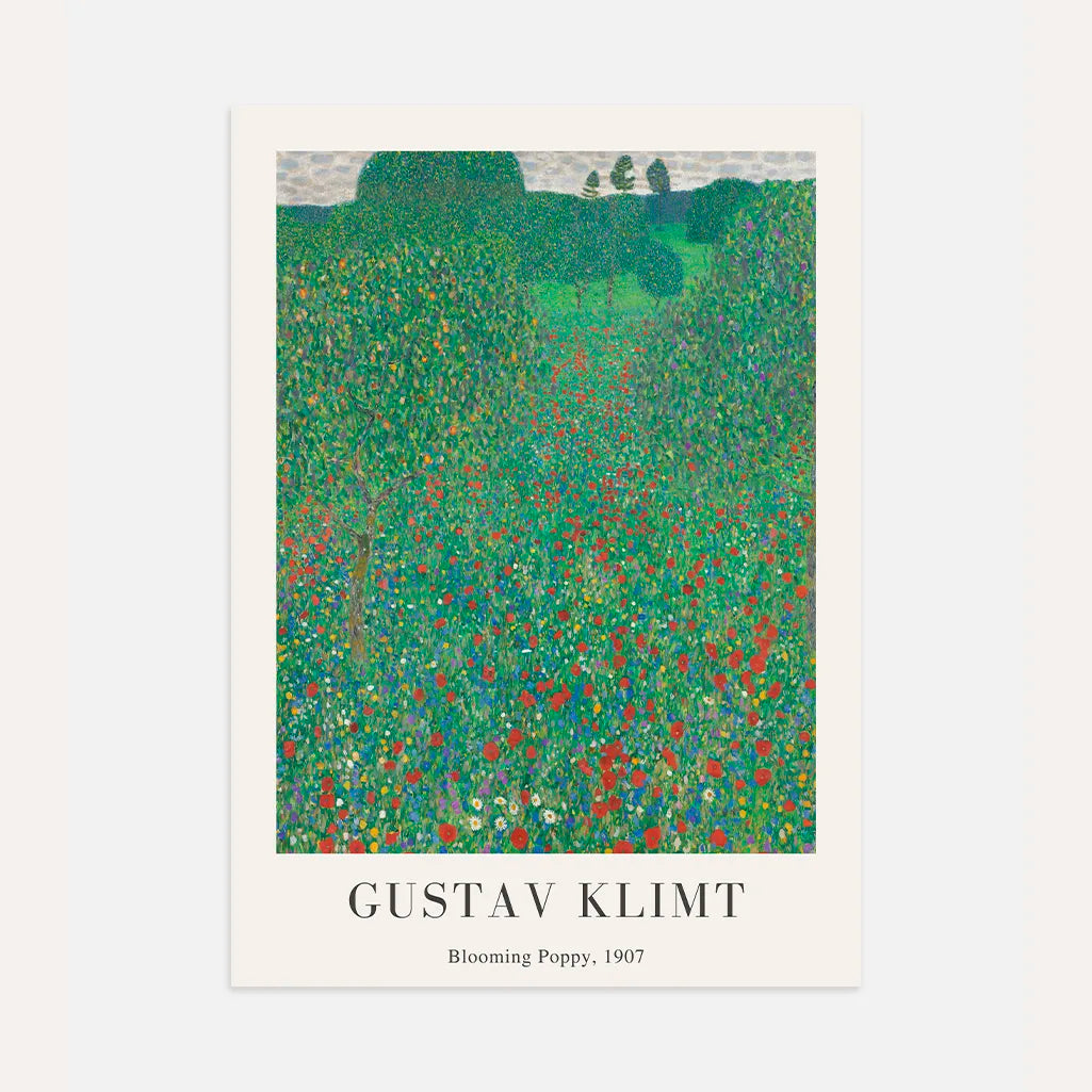 Gustav Klimt Plakat – Mak w rozkwicie(1907)