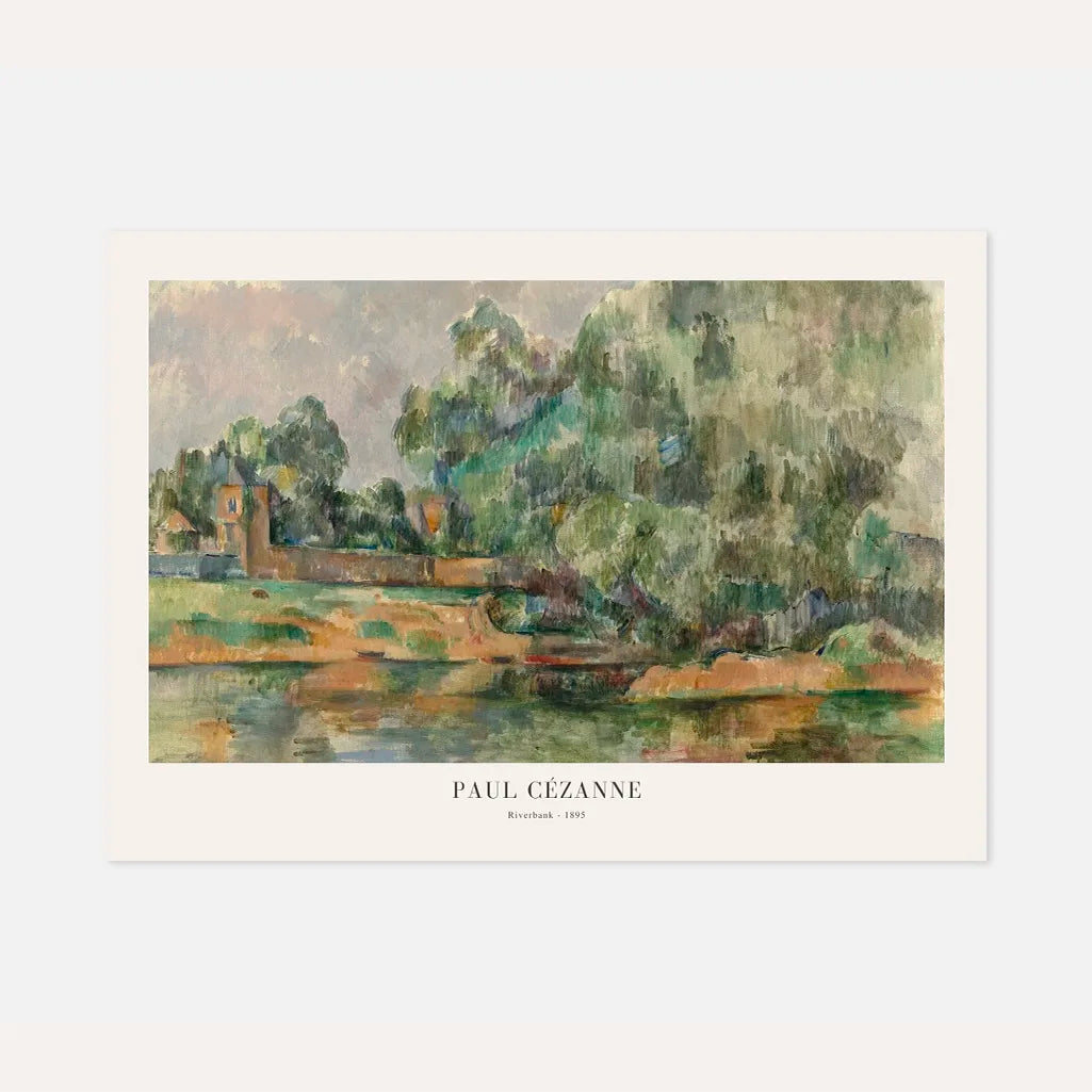 Paul Cézanne – Krajobraz nad rzeką Plakat (1895)