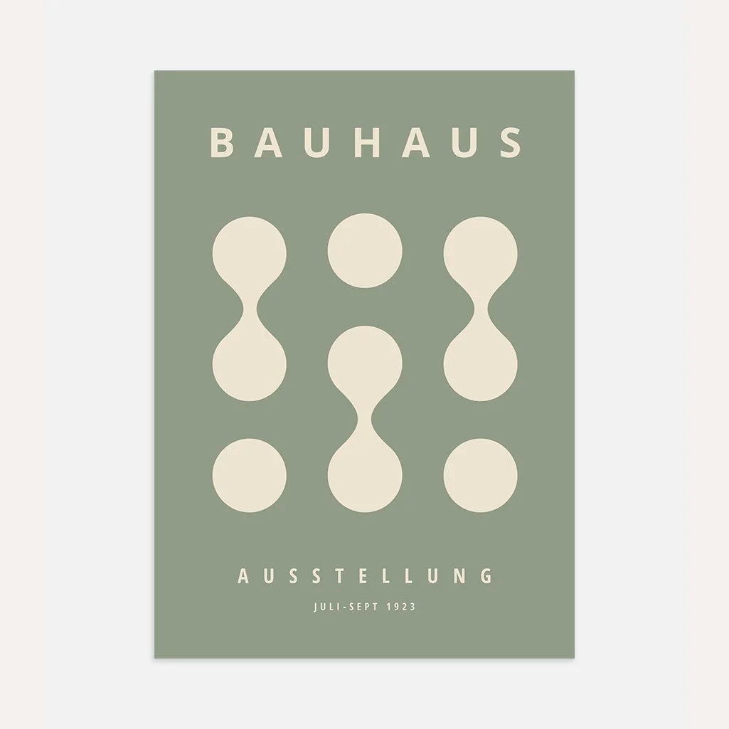 Plakat Bauhaus Zieleń Szałwii