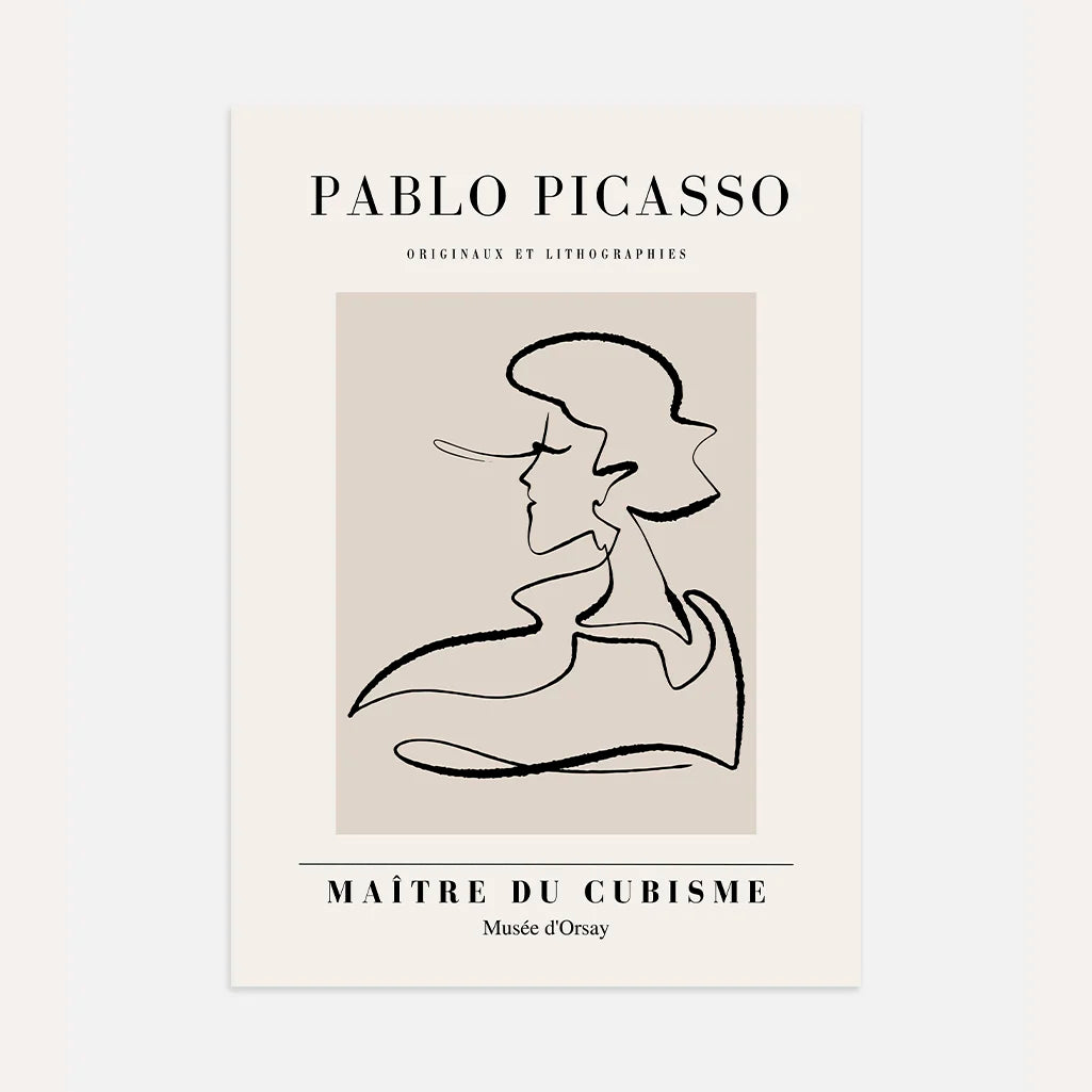 Plakat inspirowany twórczością Pablo Picasso – Profil artysty