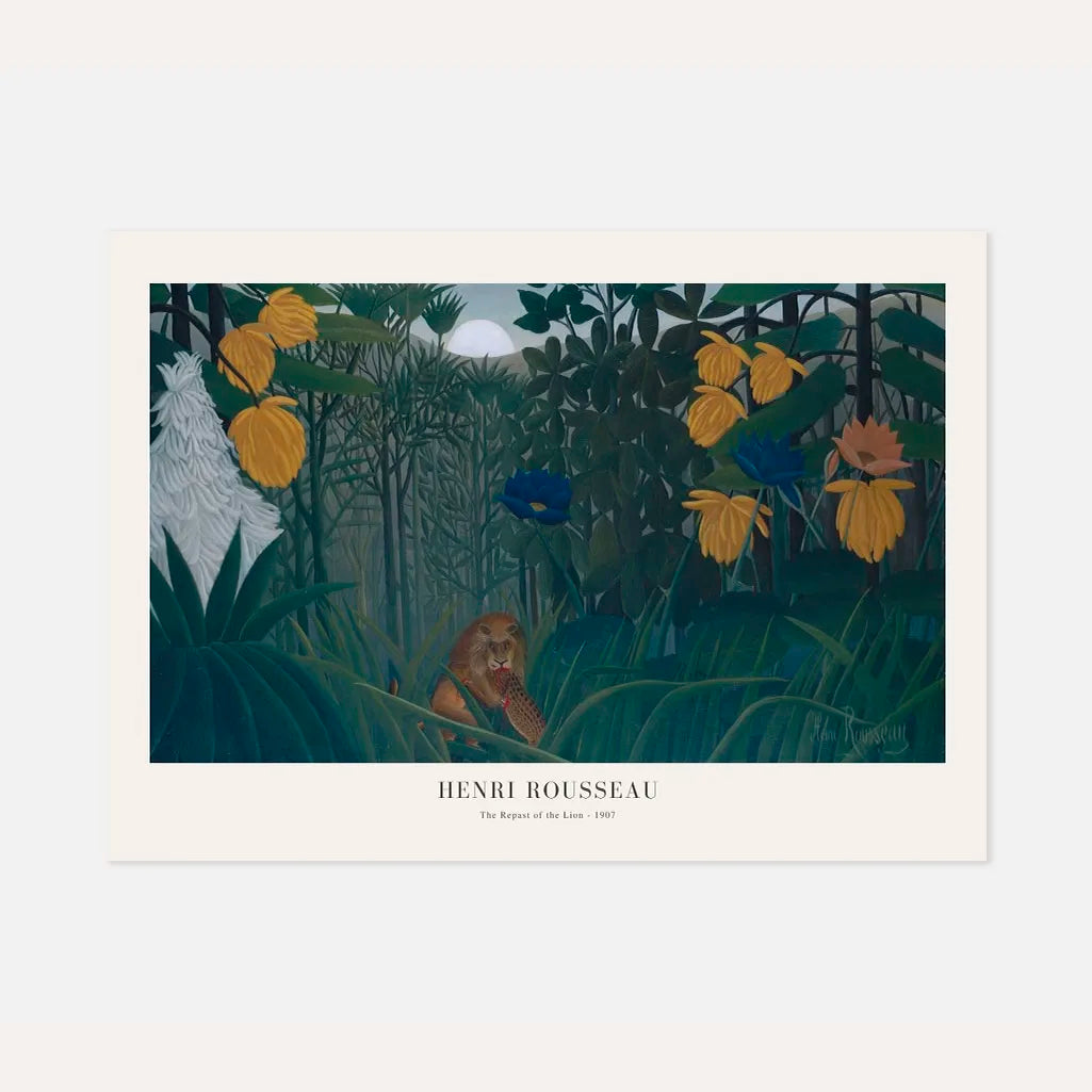 Henri Rousseau – Uczta lwa Plakat