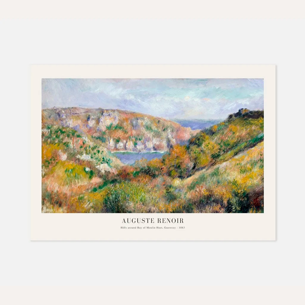 Auguste Renoir – Wzgórza wokół zatoki Moulin Huet Plakat
