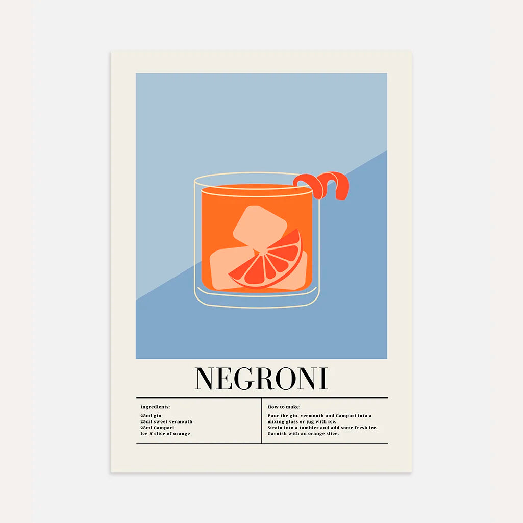 Plakat Koktajl Negroni