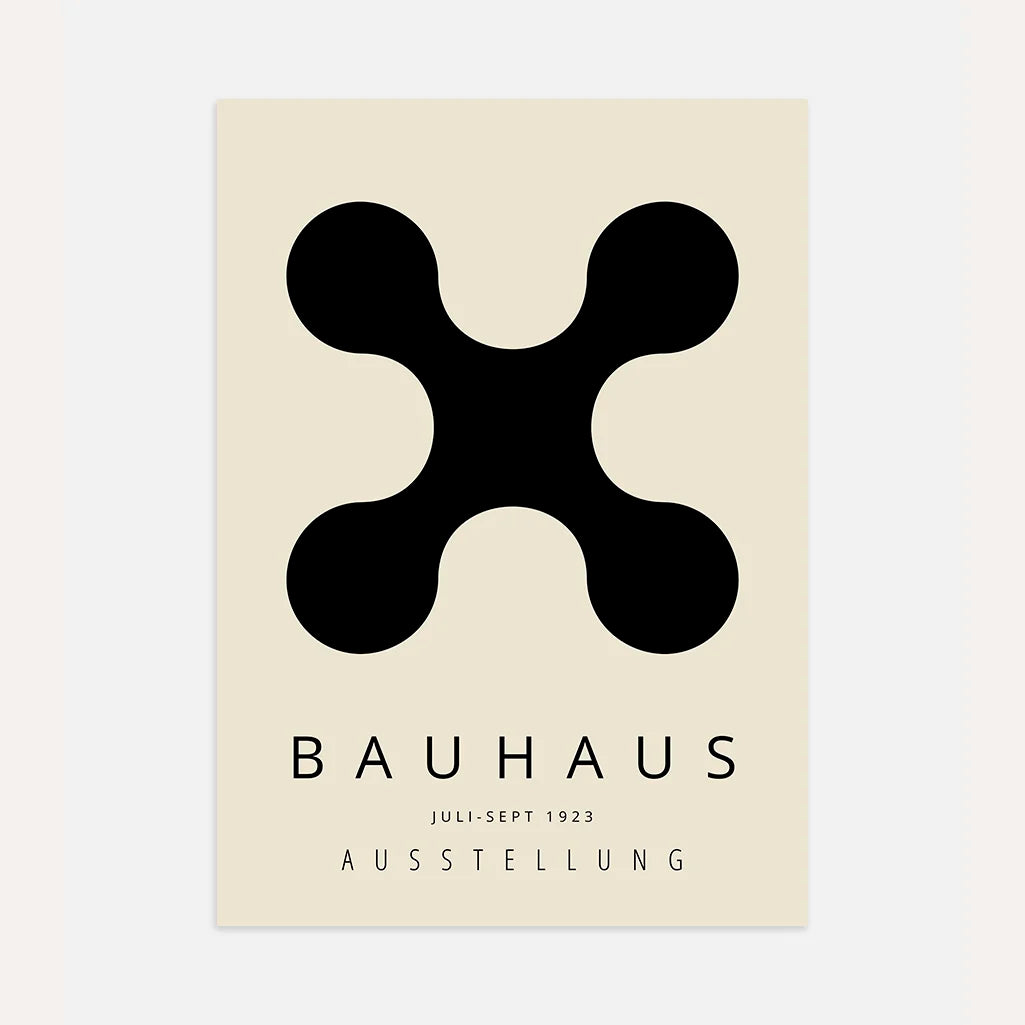Bauhaus Czarna Forma Plakat