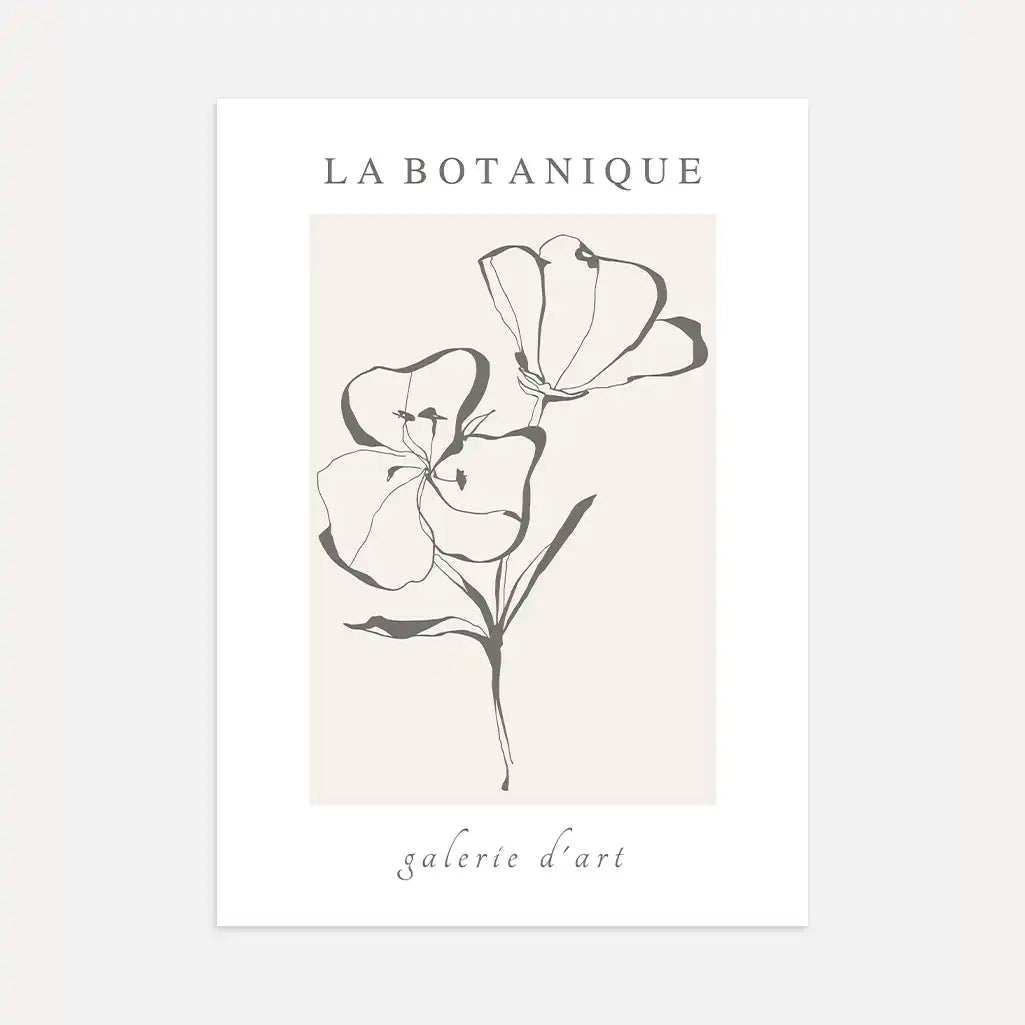 Plakat Kwiatowa Linia Elegancja