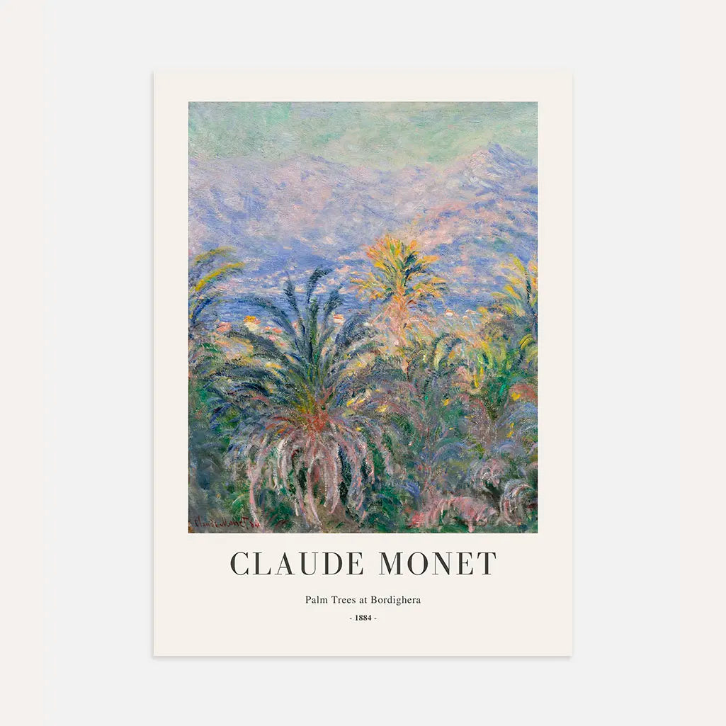Claude Monet – Palmy w Bordighera Plakat