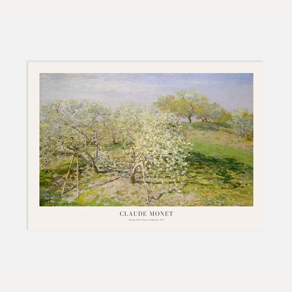 Claude Monet – Wiosna (Kwitnące drzewa owocowe) Plakat