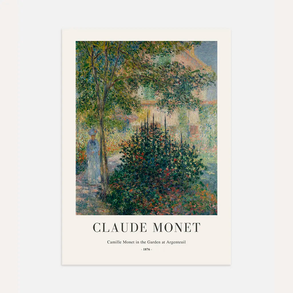 Plakat Claude Monet – Camille w ogrodzie