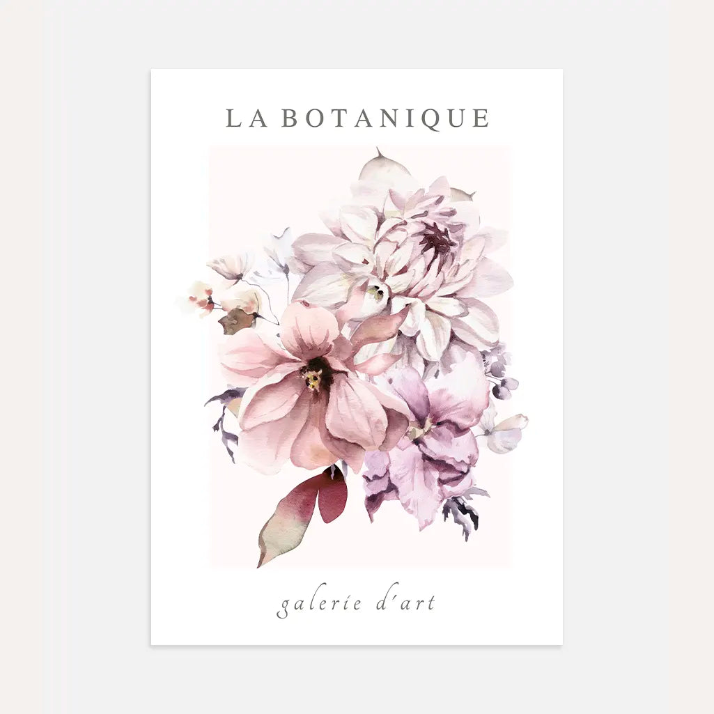 Pastel Watercolour Flowers Poster