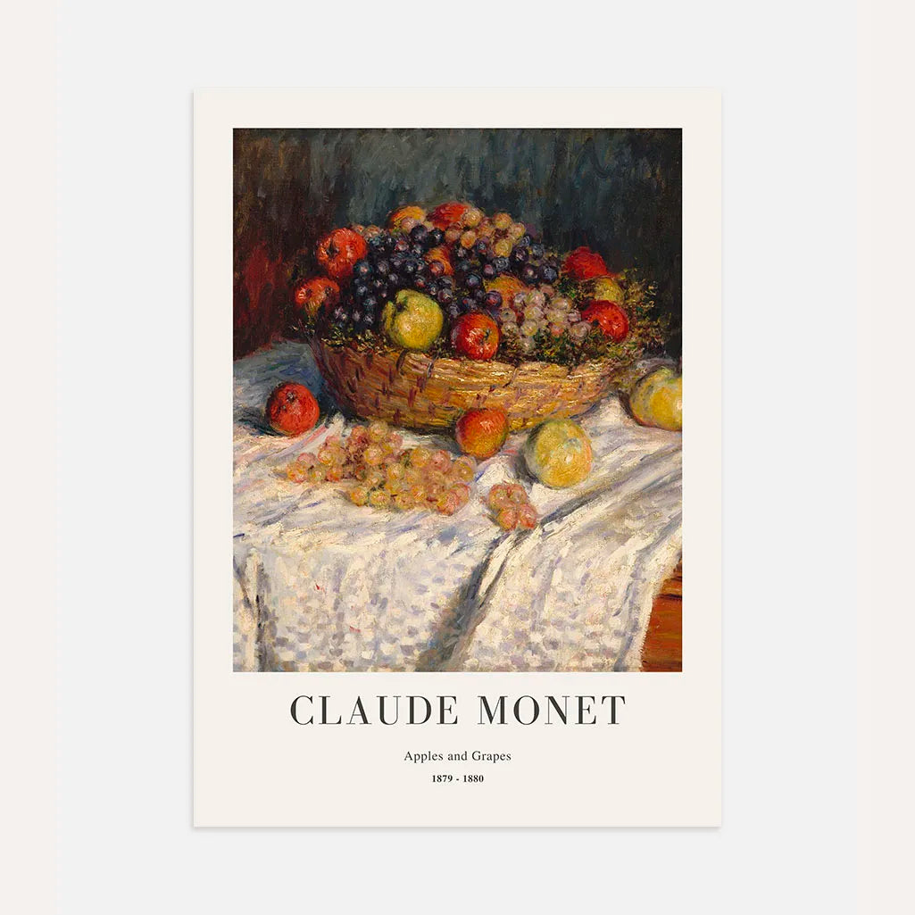 Plakat Claude Monet – Jabłka i winogrona, 1879–1880