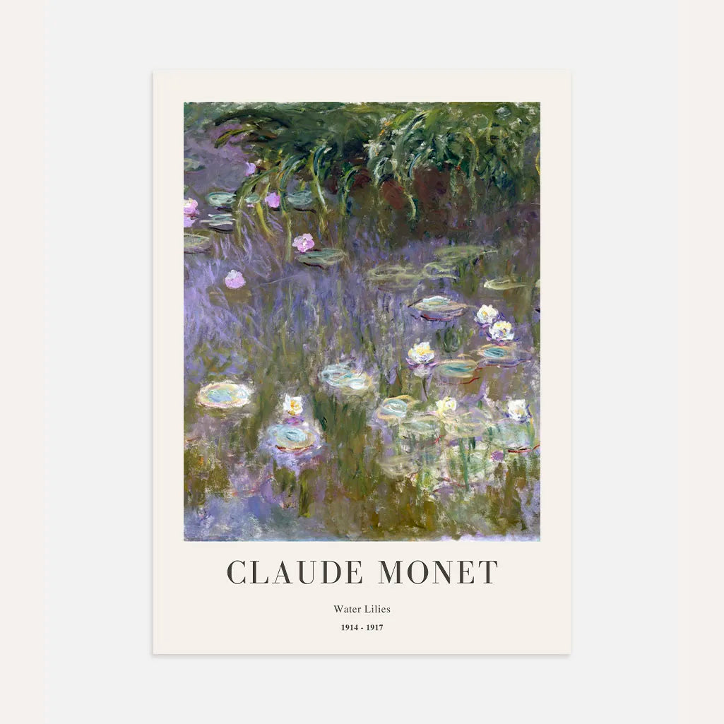 Claude Monet – Nenufary w stawie Plakat, 1914–1917