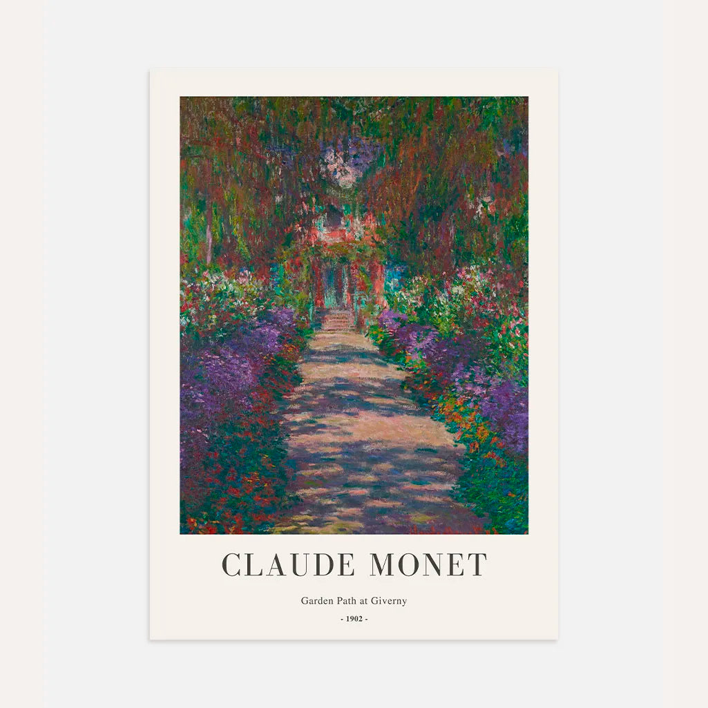 Plakat Claude Monet – Ścieżka w ogrodzie w Giverny, 1902